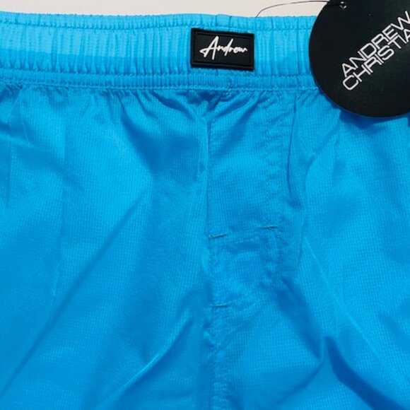 Andrew Christian Size M - Short 100% Nylon Swim Shorts - Turquoise - Picture 3 of 11